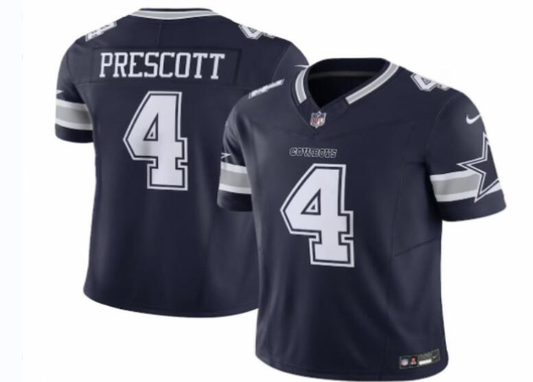 Nike Men Dallas #4 Prescott Legend Blue NFL Jersey->carolina panthers->NFL Jersey